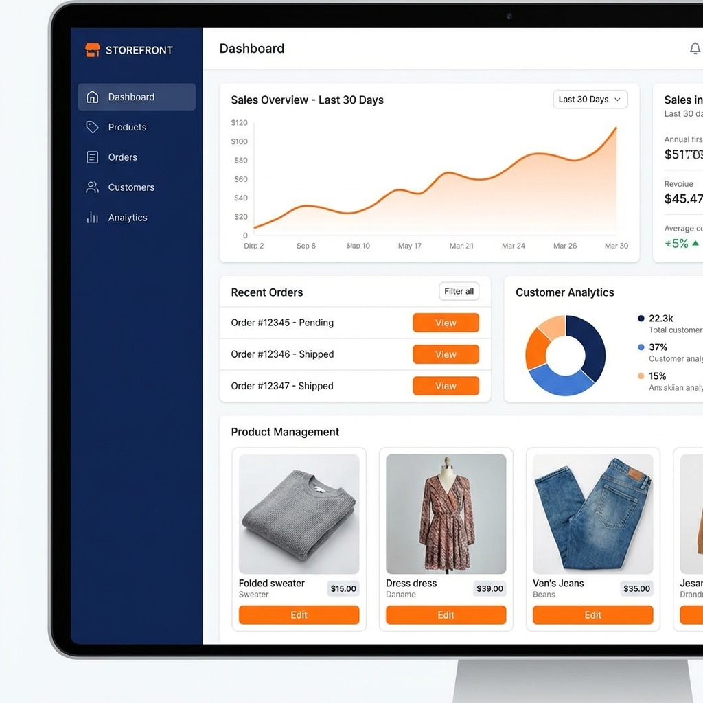 Zikor storefront dashboard